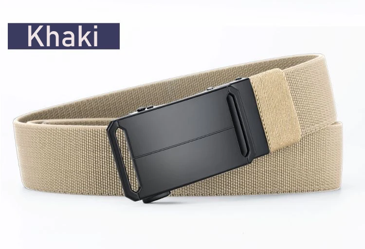 Taktischer Gürtel mit Metallschnalle, Herren-Canvas-Stretch-Militärgürtel, lässiger Golf-Outdoor-Trainings-Jagdhosen-Automatik-Taillengürtel – Detail 17
