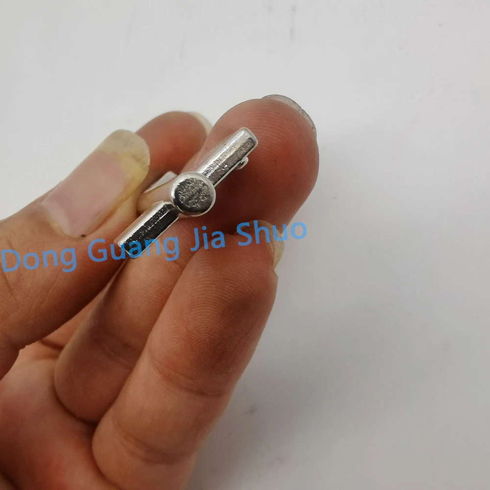 Blank Key Blanks JS 2365 Double Flagpole Key Embryo Handle Panel With Dot Safe Embryo 10pcs