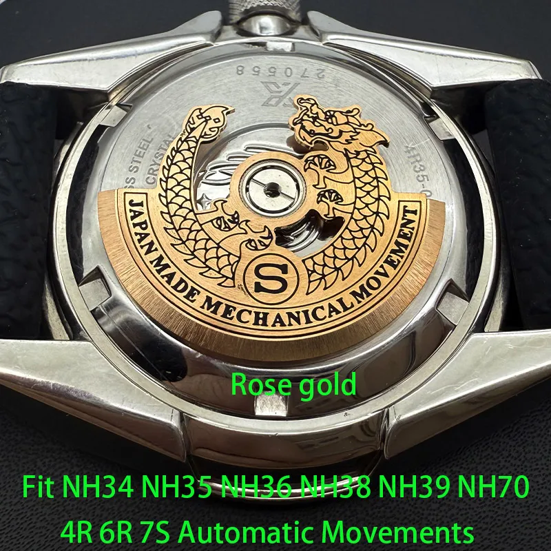 Customized Automatic Hammer Rose Gold Black Blue Silver Gold Watch Rotor Parts
