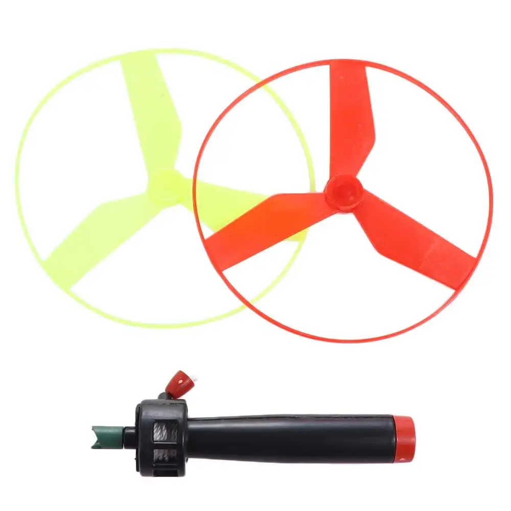 Kids Pull String Disc Propeller Helicopter Outdoor Toys Fun Game Sports Flying Spin Top Children Development Toy_voghion.com