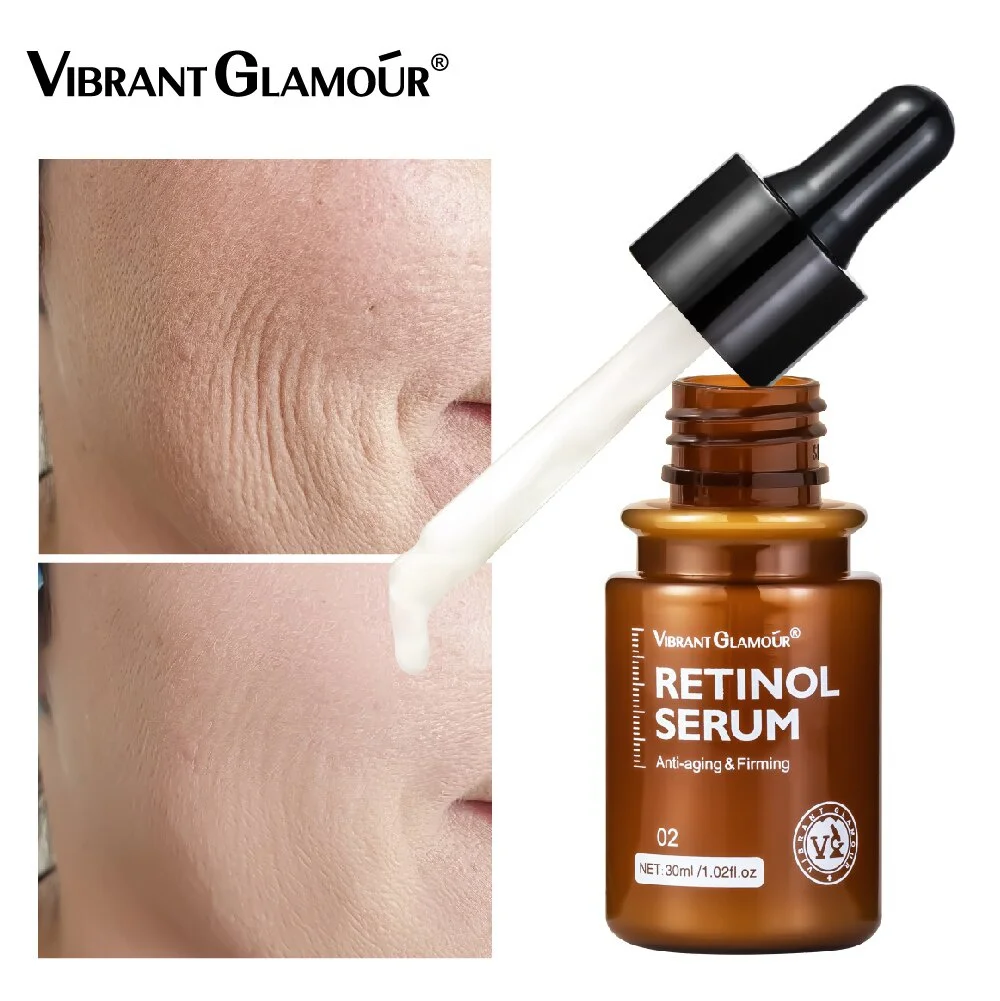 Retinol Face Serum Moisturizing Whitening Firming Fade Fine Lines Anti-wrinkle Anti-aging Deep Care Essence 30ML