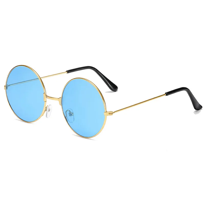 Retro Round Sunglasses For Women And Men Alloy Frame Designer_voghion.com
