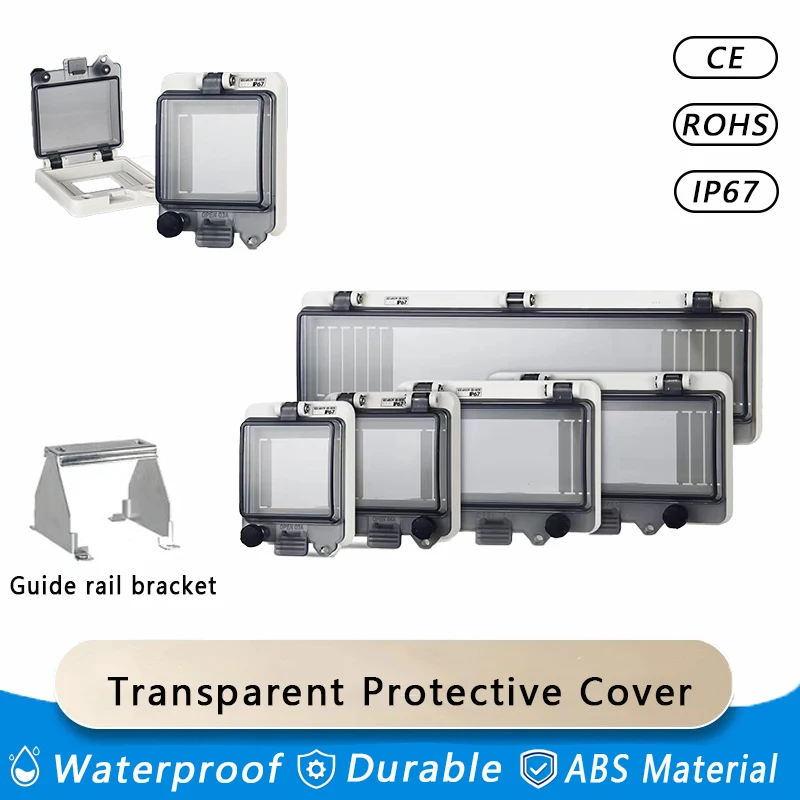 IP67 Circuit Breaker Transparent Waterproof Box Window Distribution Box Protect Window Cover Monitor Observation Switch