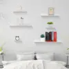 Floating Bathroom Shelves Without Drilling Storage Wall Rack Home Organizer Ledge Hardwares Cabinet Kitchen Toilet Accessories 6