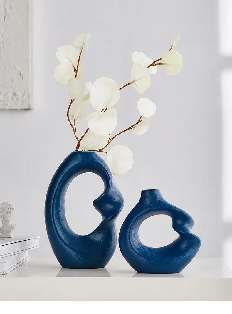 Artistic Curved Decorative Vase