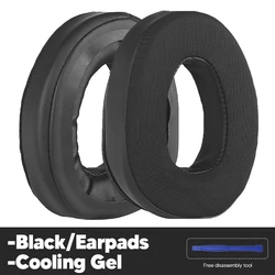 Premium Replacement Memory Foam Ear Pads for Headphones - Enhanced Comfort Ear Cushion Cover (Cooling Gel)