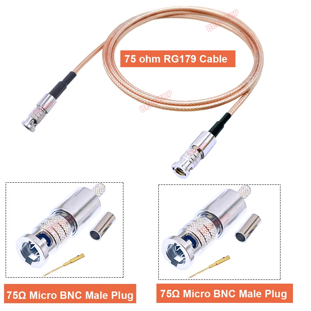 conector cabo adaptador, câmera de vídeo HD, 75 Ohm, Novo