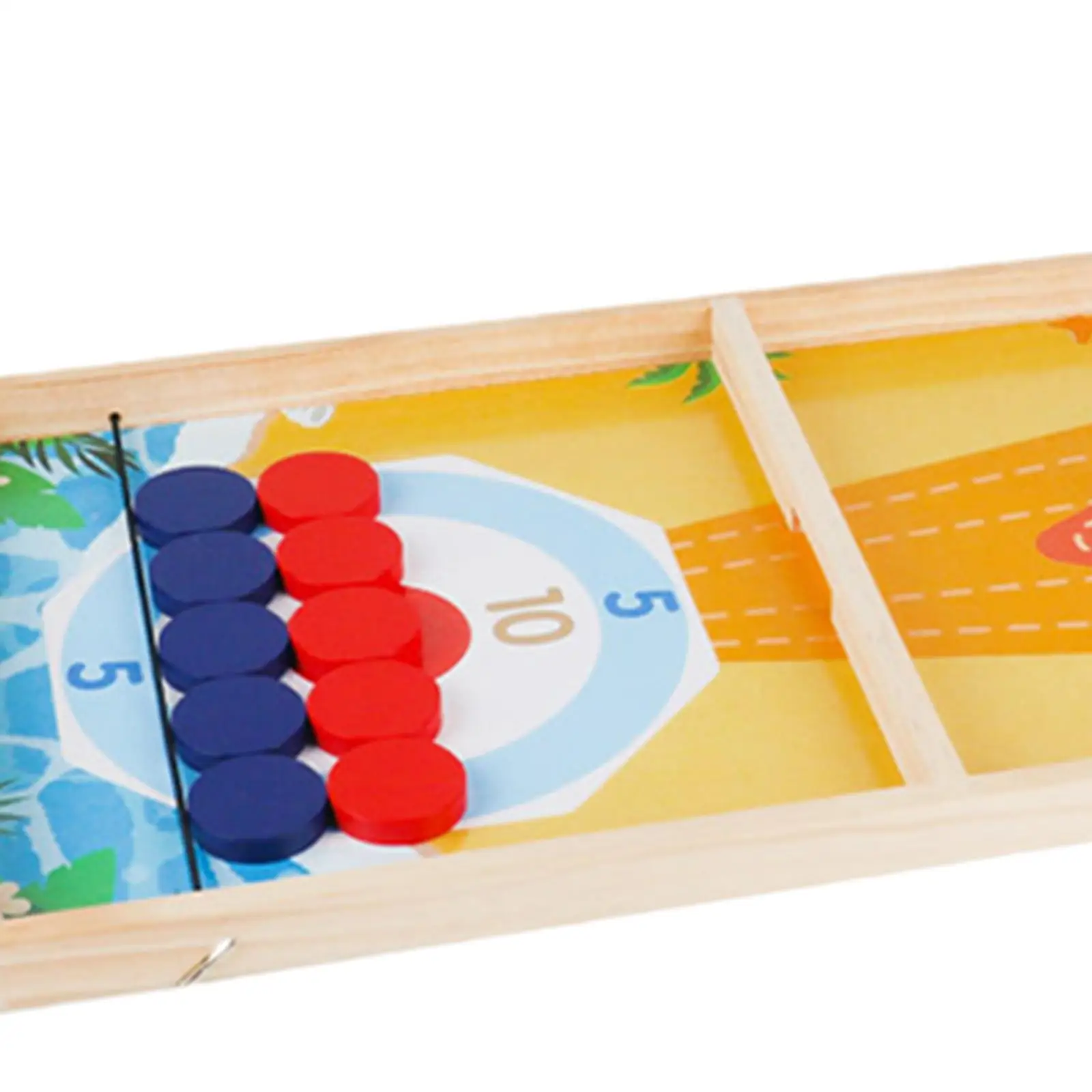 Fast Puck Game Wooden Hockey Game Portable Board Game Desktop Table Game for Kids Adults Teens Party Boys Girls Friends 5