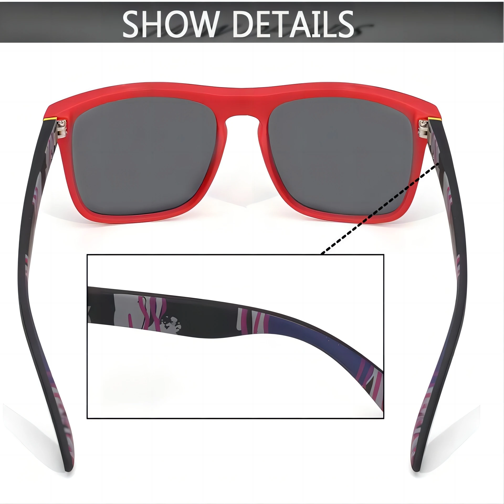 Polarized Fishing Vintage Sunglasses Fishing Glasses Fashion New Goggle Sunglasses Vintage Mens Driving Cycling Glasses Shade Sun Outdoor Trend