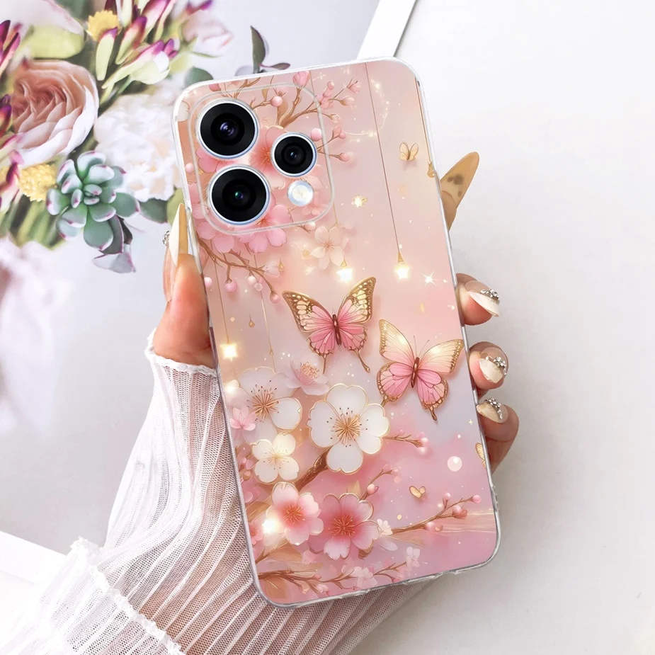 Colorful Flowers Painted Soft Slim Phone Case