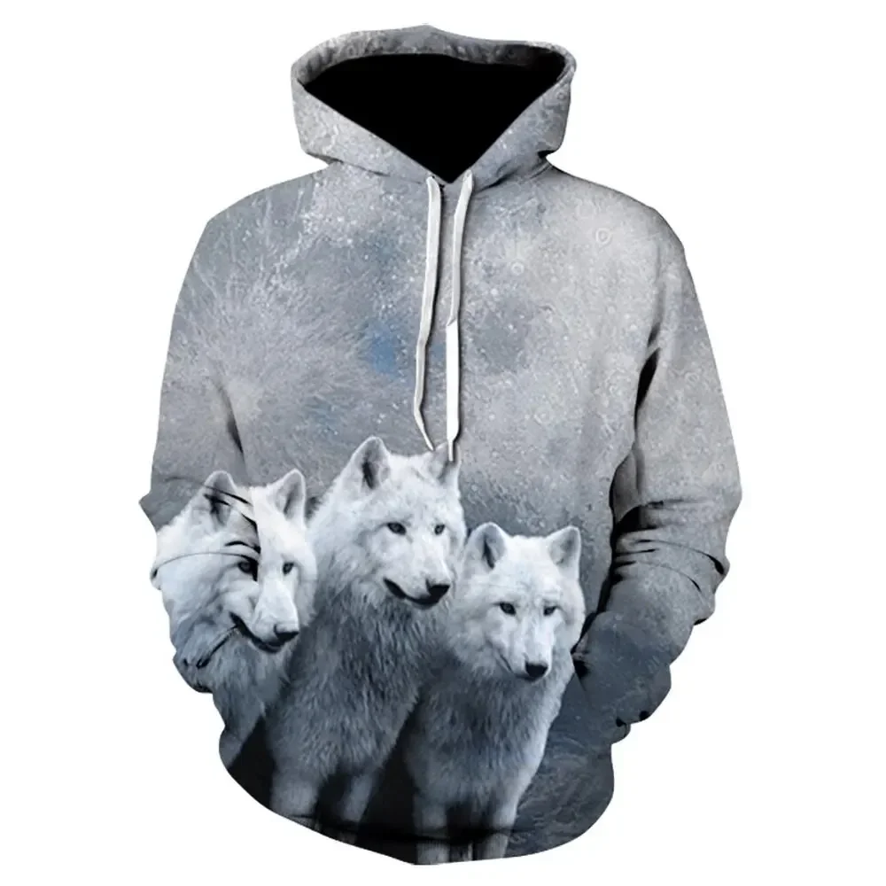 Nueva sudadera con capucha con estampado de perro samoyedo lindo unisex, sudadera con capucha informal de tendencia de otoño, sudadera de gran tamaño para hombres y niños