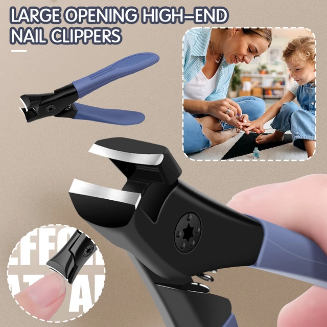 Large Opening Nail Clipper Splash Proof Nail Scissors Household High-grade  Special for Thick Nails - AliExpress