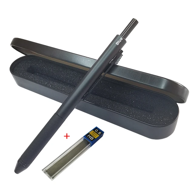 Bolígrafo Multicolor de Metal 4 en 1 con Sensor de gravedad, bolígrafo de  bola de 3