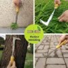 L Shaped Hand Crevice Weeder Root Remover Tool Outdoor Weeder Portable Weed Puller Handled Up Manual Stainless Steel Garden Tool 5