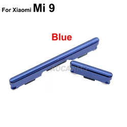 Aocarmo Replacement Power and Volume Button Set (Mi 9--Blue)