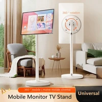 Adjustable Mobile TV Stand-360° Rotating Floor Mount for 10-42" OLED/LED Screens,Portrait/Landscape Switch, 88lbs VESA 200x200mm - Image 2