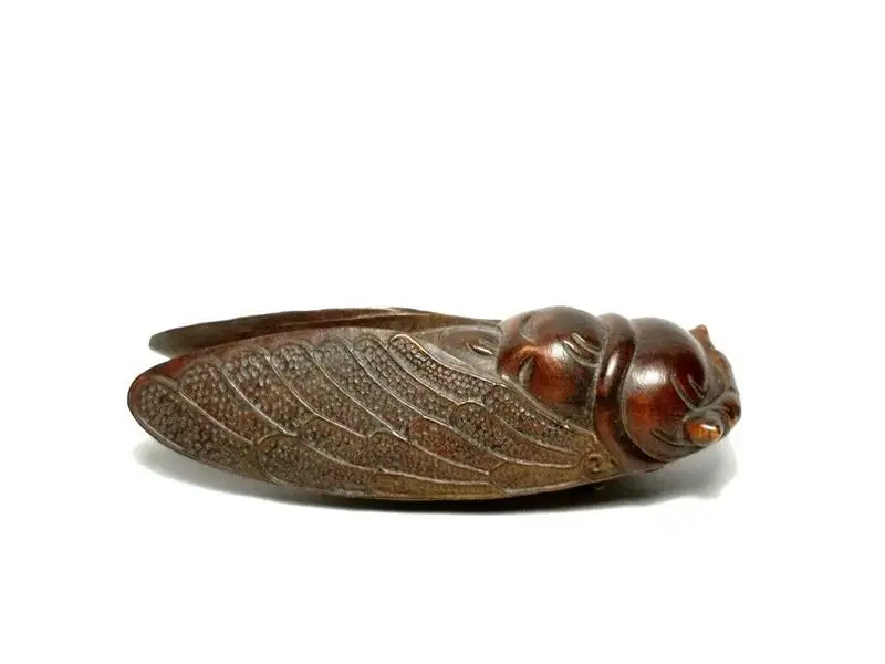 

Японская статуя цикады из бокса ручной работы, сборная статуя netsuke, подарок