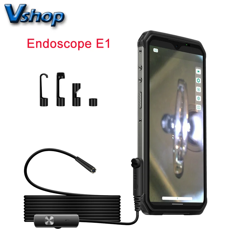 Ulefone Endoscope E1 IP67 Waterproof 3 in 1 Endoscope for Ulefone Power Armor 21 19 18T 16 Pro 13 Armor Pad