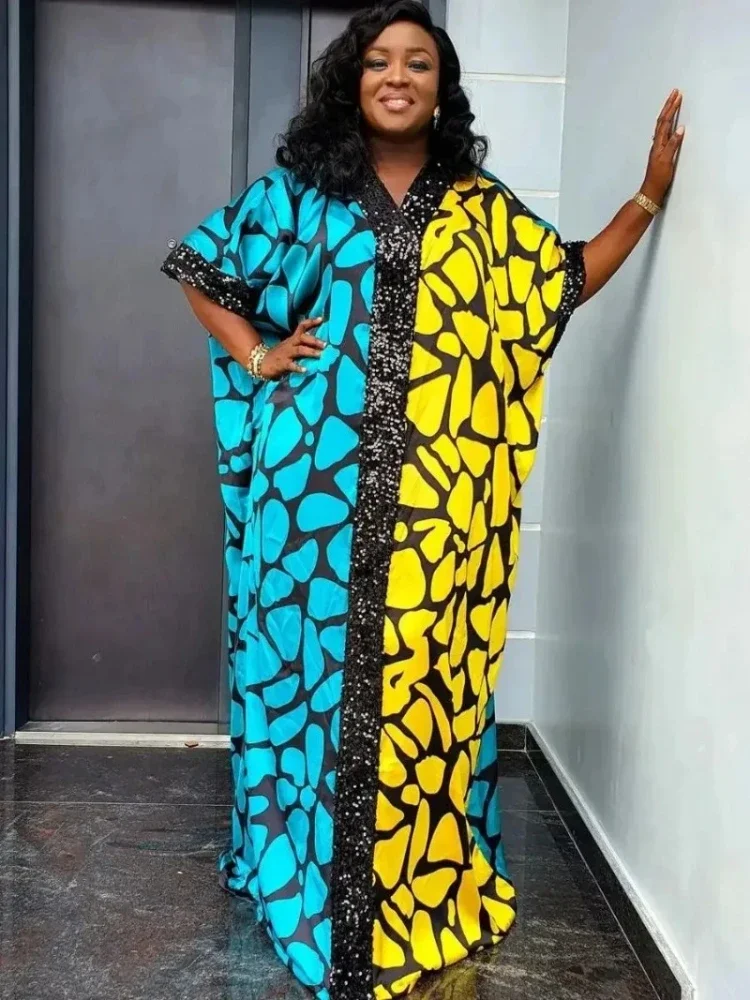 Abayas For Women Dubai Luxury 2024 African Muslim Fashion Dress Caftan Marocain Evening Party Dresses Boubou Robe Djellaba Femme