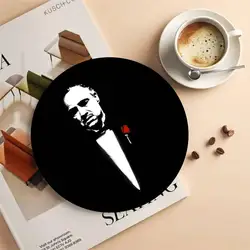 Classic Movie Gangsters Wooden Coaster - Colorful Home Desk Decoration Gift (Z7)