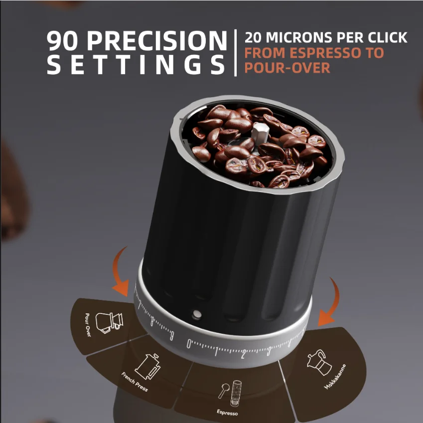 مطحنة قهوة سيراميك فاخرة محمولة