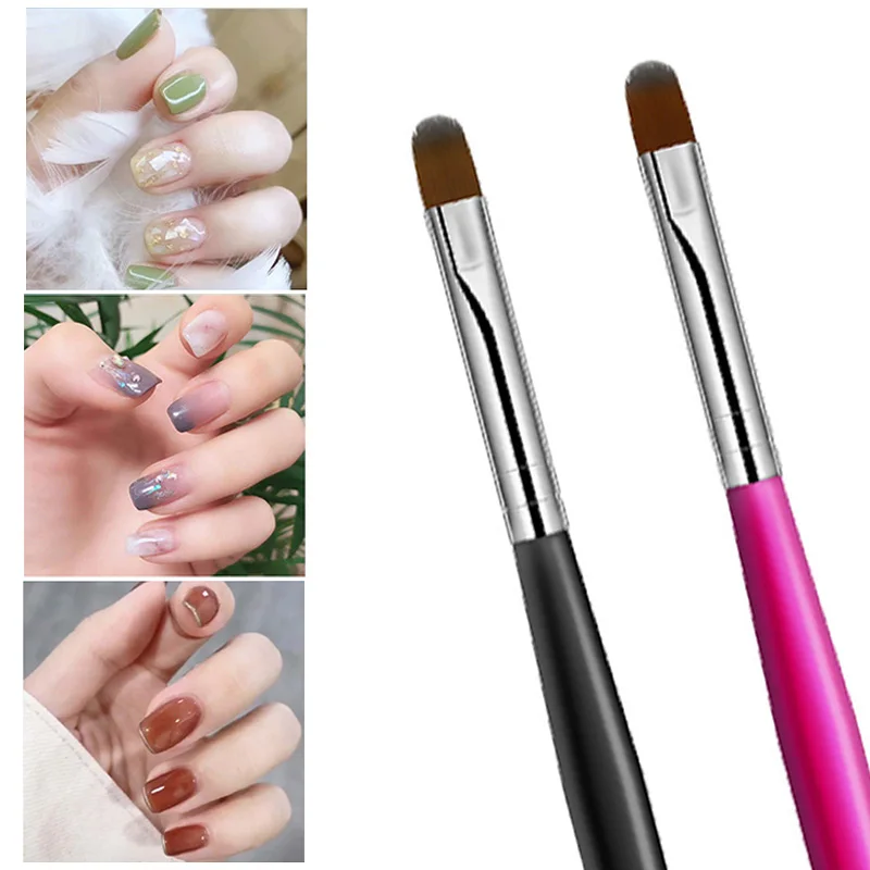 Nail Art Pens Nail Art Brushes Nail Brushes Nail Art Tools Gel Nail Tools 1 Pc Nail Art Black Handle Pattern Painting Brush Acrylic UV Gel Extension Coating Drawing Nail Art Pen DIY Manicure Tool