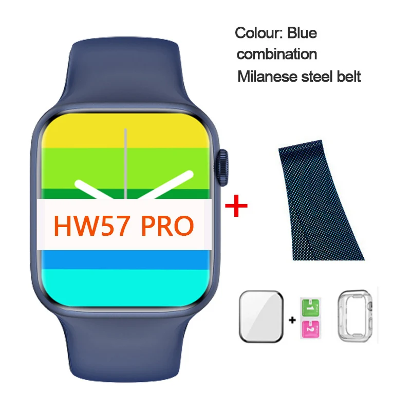 Wholesale HW57 Pro smart watch Series 7 Bluetooth Call Wireless Charging AI Voice Men Women NFC Location Sharing PK w27 pro iwo 