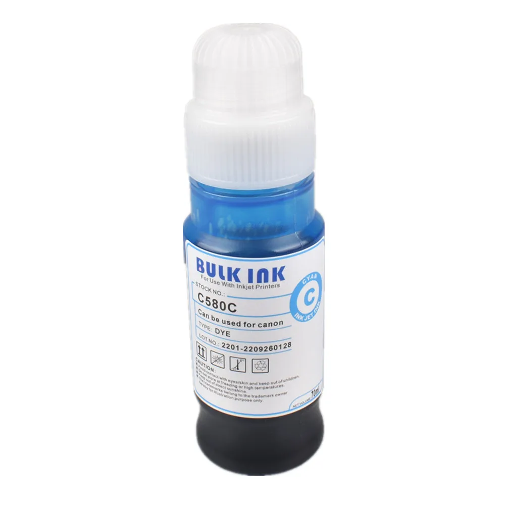 Dye Ink Refill Kit Compatible GI-40 GI-50 GI-60 GI-70 GI-80 GI-90 GI-20 For Canon PIXMA G5040 G6040 G7040 G5050 G6050 G7050