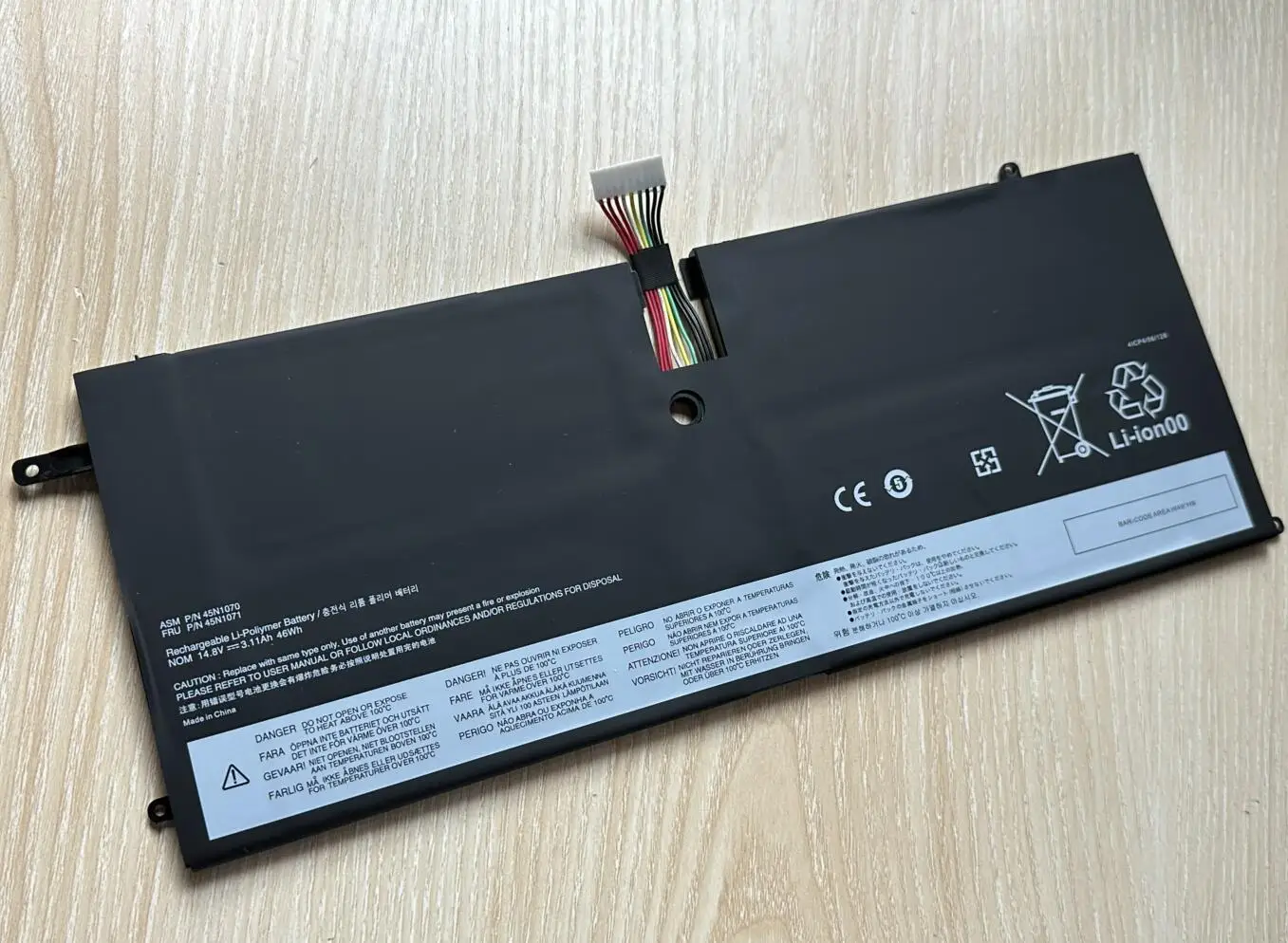 Bateria do Portátil para Lenovo Thinkpad x1 Carbon Series 3444 3448 3460 Tablet 45n1070 45n1071 - Imagem 3