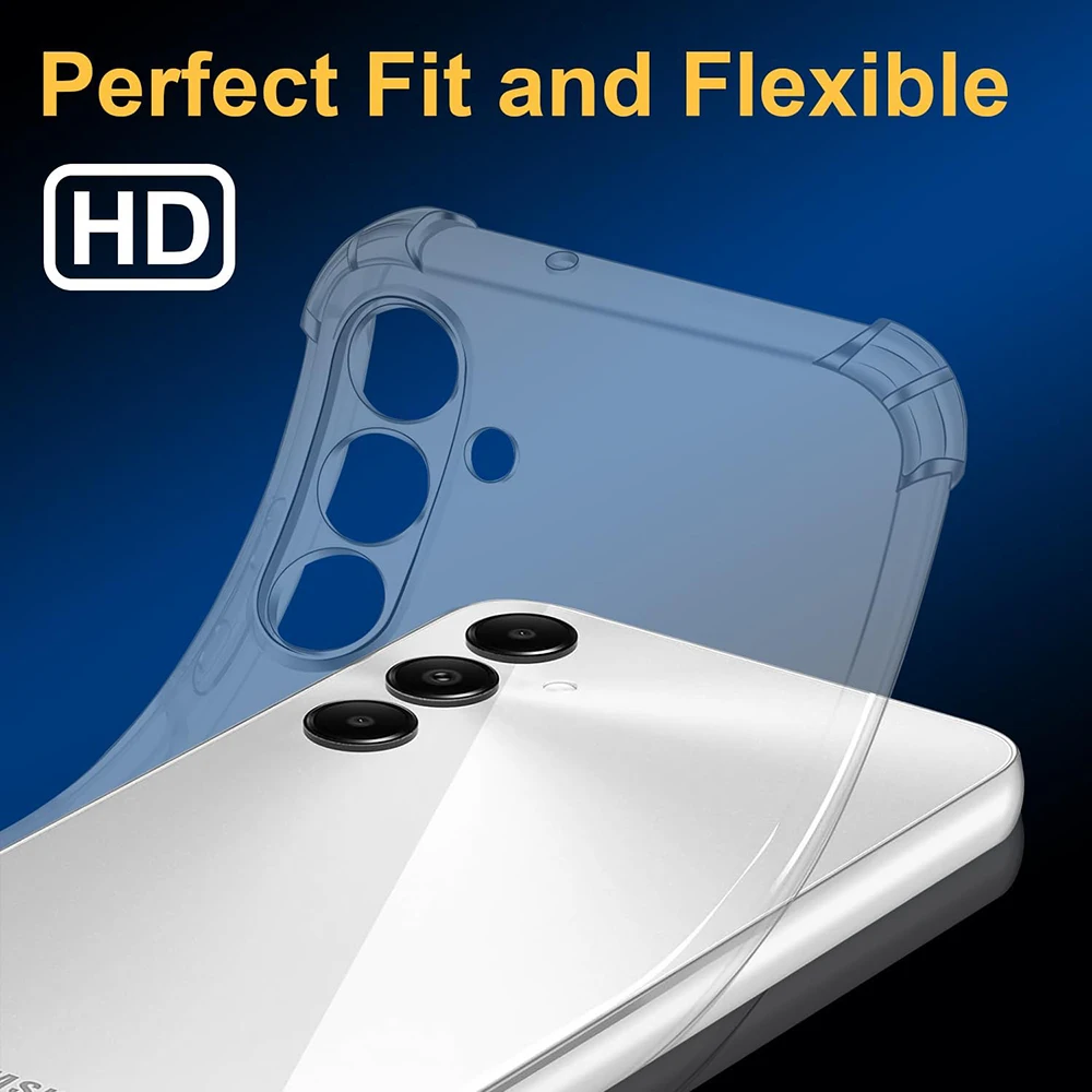 حافظة شفافة من السيليكون المقاوم للصدمات لهاتف سام...