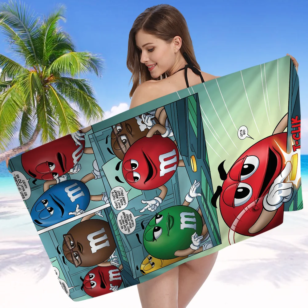 M&M's Chocolate Nutella Bottle Big Microfiber Beach Towels Quick Dry Towel Sand Beach Towels Pool Towel for Travel Swim Pool 6