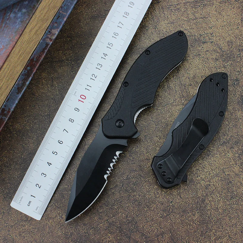 

New KS Men Folding Pocket Knife 8CR13MOV Stainless Steel Assisted Military Outdoor Tactical Knife Self-defense Knives EDC