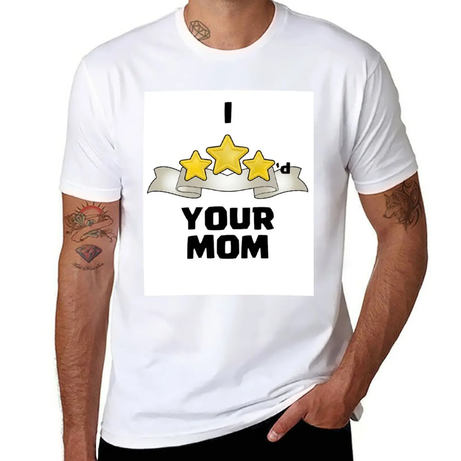 

New I three stared your mum Art T-Shirt Short sleeve cute tops tshirts for men