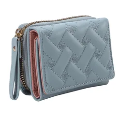 Kawaii Cute Luxury Designer Women's Leather Wallet & Coin Purse (New blue)