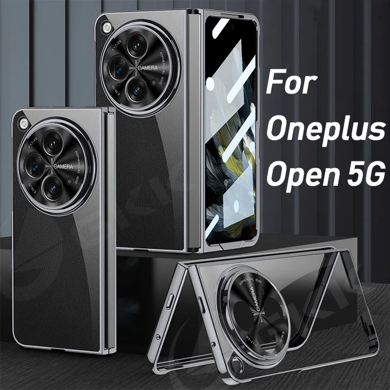 

GKK прозрачный покрытие твердый корпус для Oneplus Open 5G Защита камеры Передний экран стекло Пластиковая крышка для Oneplus Open Case