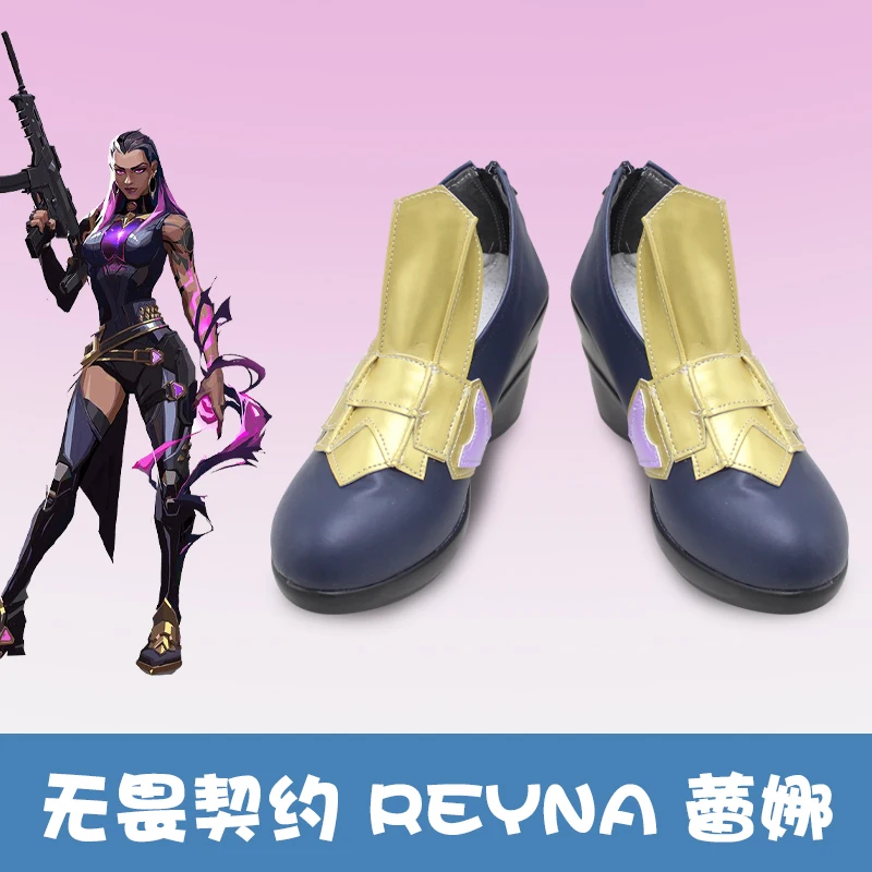 thumbnail image 1 of Juego Valorant Reyna Cosplay Disfraz de Cosplay Peluca Zapatos Zyanya Mondragón Cosplay Juego de rol Uniforme Fiesta de Carnaval de Halloween, 1 of 5