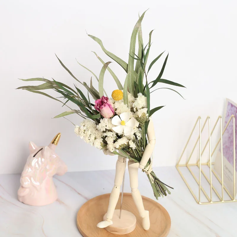 

Natural Dried Rose Preserved Flowers Small Bouquet Decoration Photography Photo Backdrop Valentines Day Gift Home Decor