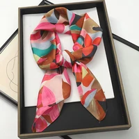 2024 Luxury Square Silk Scarf for Women Hijab Hair Bands Neckerchief Female Satin Shawl Ribbon Headband Fashion Wraps Bandana - Image 2