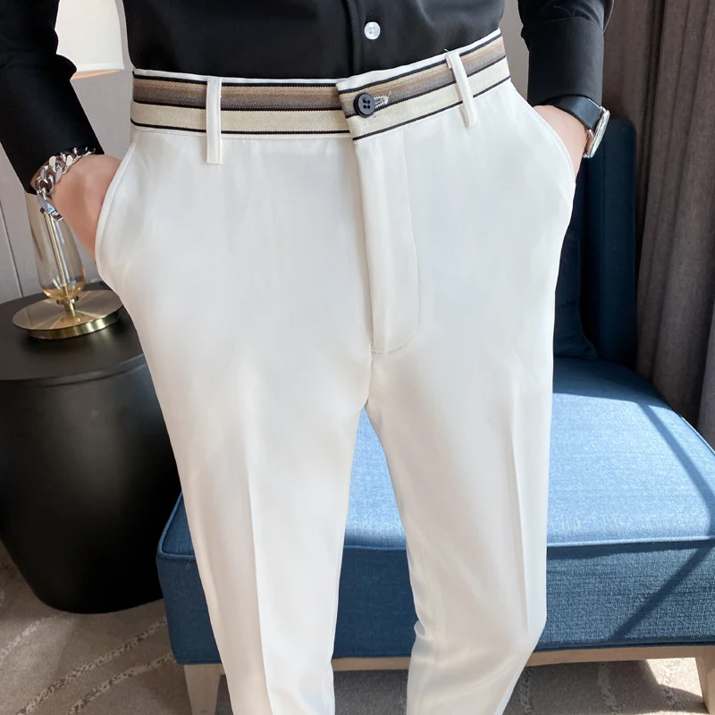 edenrobe Men's White Pant Style Pajama - EMBP20-9915 – edenrobe Pakistan