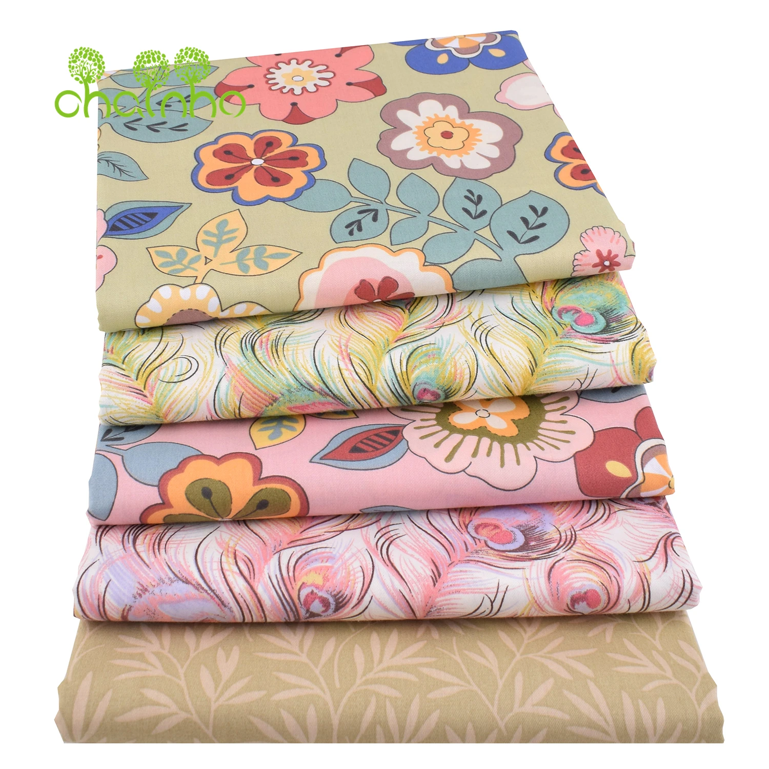 Chainho,Printed Twill Weave Cotton Fabric,DIY Quilting Sewing Material,Handmade Textile,Patchwork Cloth,Cartoon Series,25C17