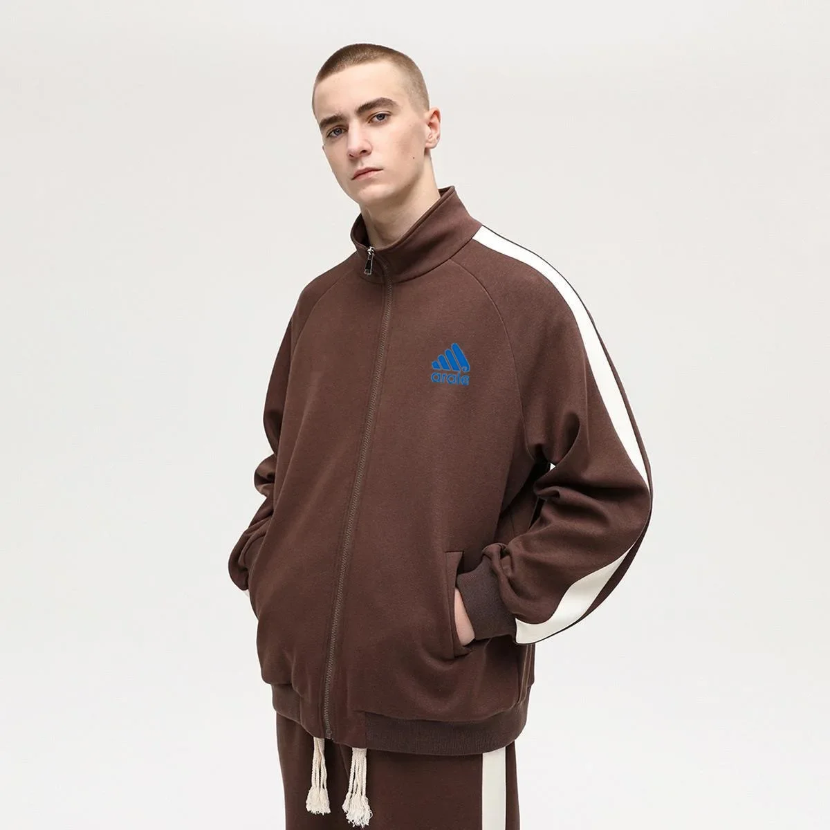 thumbnail image 1 of Chaqueta deportiva para hombre, conjunto de otoño e invierno, ropa informal de moda con estampado de alta gama, estilo hooligan, tienda única para hombres, 1 of 5