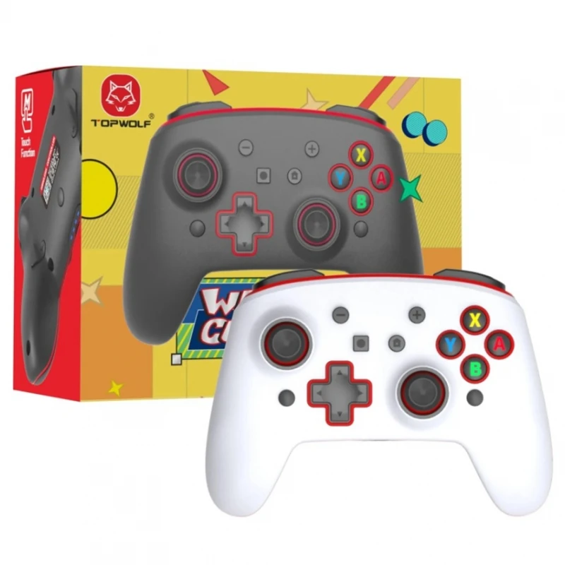 Controller Wireless Compatibile Per Nintendo Switch Android Steam App Bianco Rosso # Nintendo Switch # Nintendo Switch Lite # Pc # Telefoni Android E 