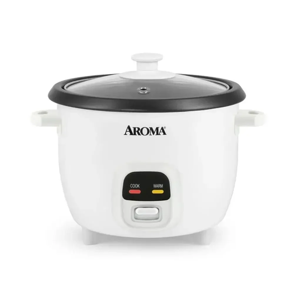 6-Cup Rice & Grain Cooker Bonded Granite® Pot One-Touch Design Keep-Warm Mode Accessories Included Easy to Clean Premium Glass 5