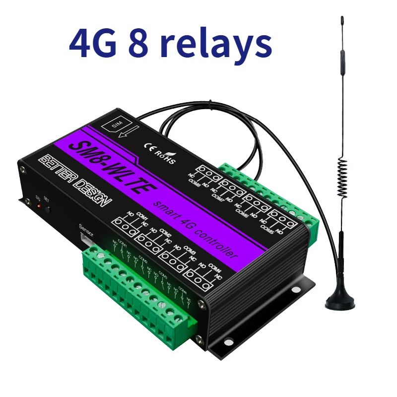 Inching Relay Switch Module Gsm Relay Smart Switch Gsm Modules Relay 8 Output Aliexpress