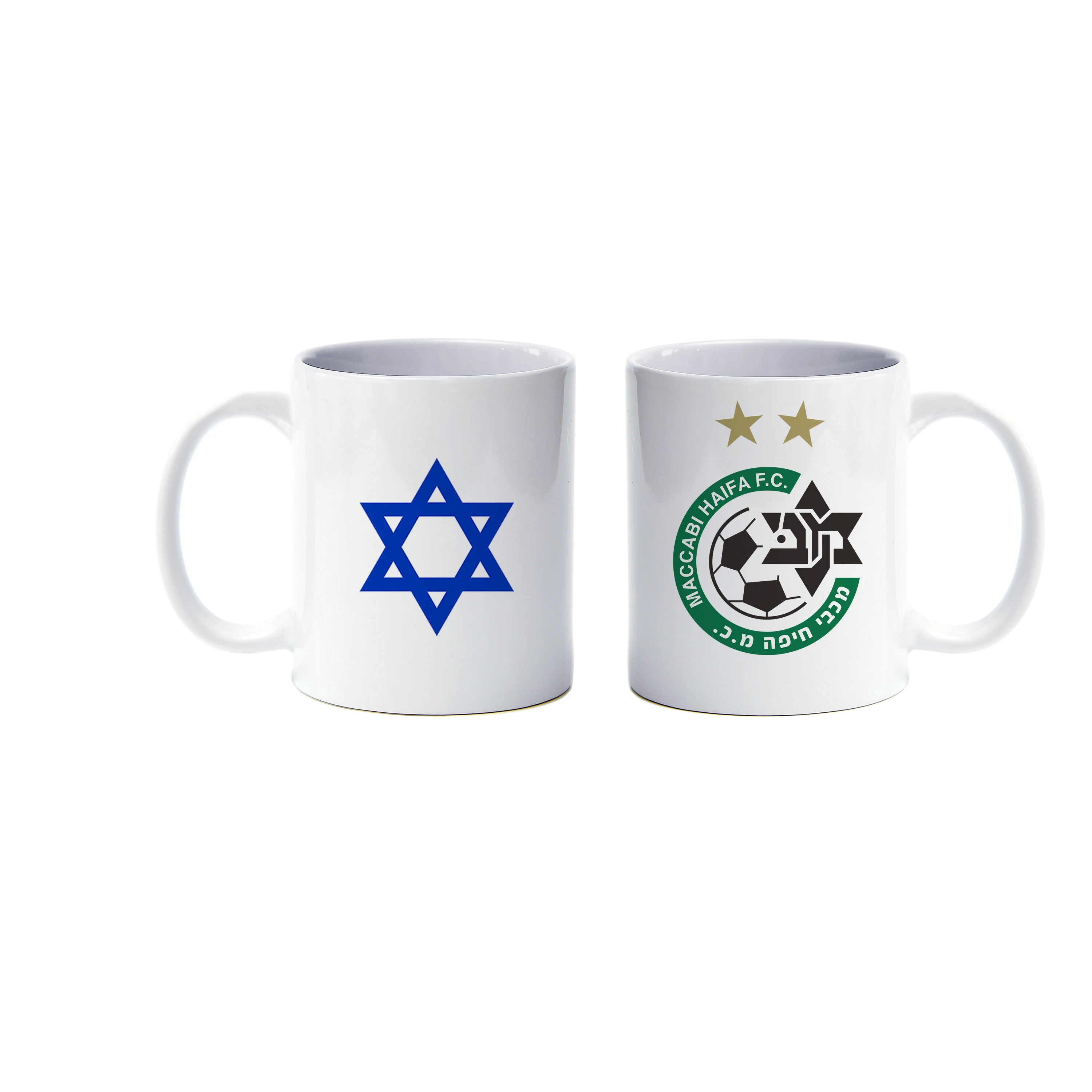 a cup DIY Israel Maccabi Haifa Coffee Mug 11oz Fun Ceramic Coffee Tea Cocoa Cup Handle Tea Cup Drink Cup Drinkware luxury