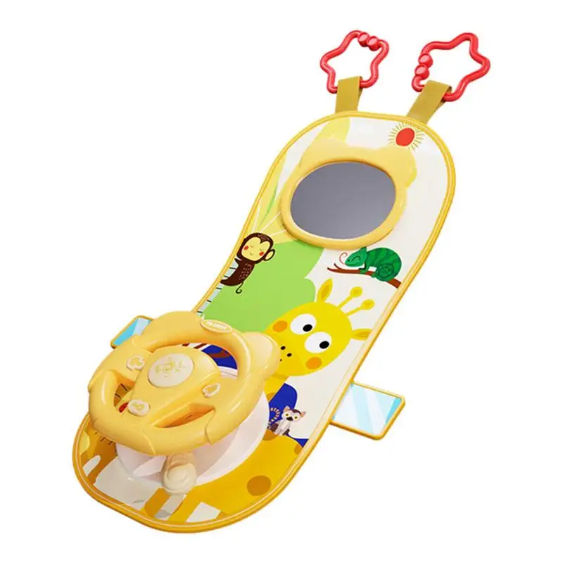 

Toddler Car Seat Toys Toddler Play Center Seat Wheel Car Toy Portable Rear Seat Travel Companion Kids Electric Early Education