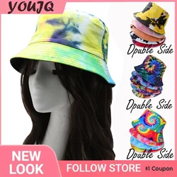 INS Street Graffiti Men's Bucket Hat Double-Sided Hip Hop Outdoor Women Caps Beach Sun Protect Fishing Unisex Bonnet Sombreros