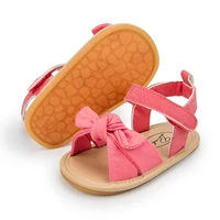Summer Baby Girl Sandals Cute Bowknot Baby Girls Shoes Toddler Infant Flat Soft-Sole Summer Sandals Non-slip Shoes Crib 3