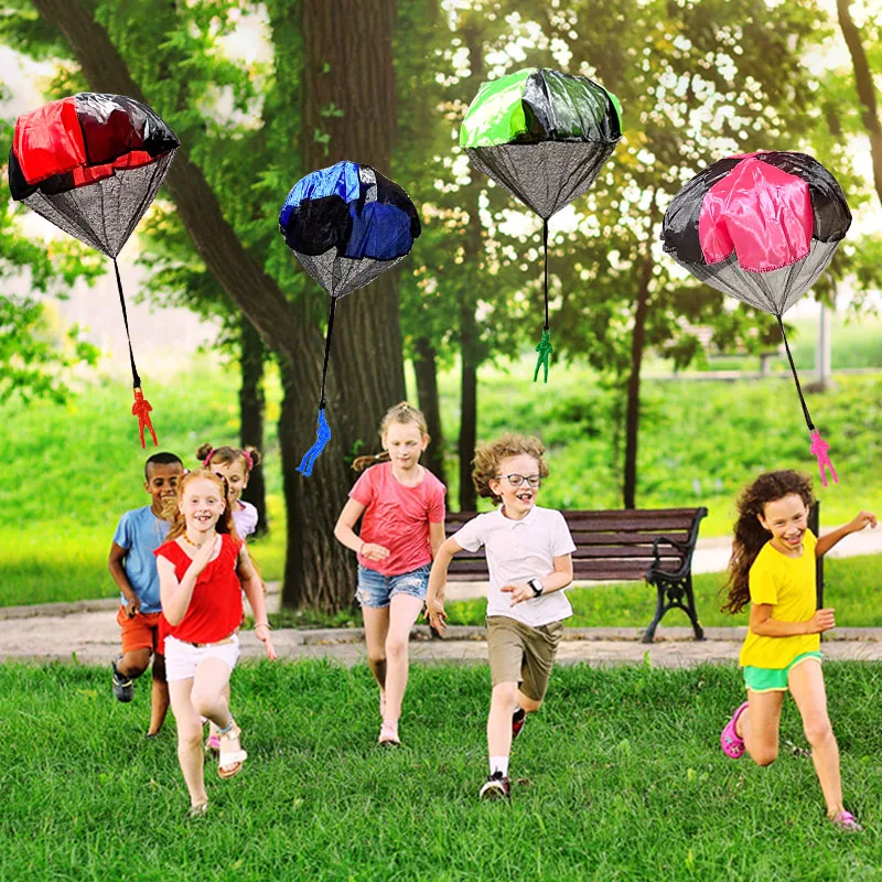 1-6Pcs Parachute Toy Kids Summer Party Outdoor Funny Game Boy Girl Birthday Party Favors Gift for Guests Hand Throw Flying Toy