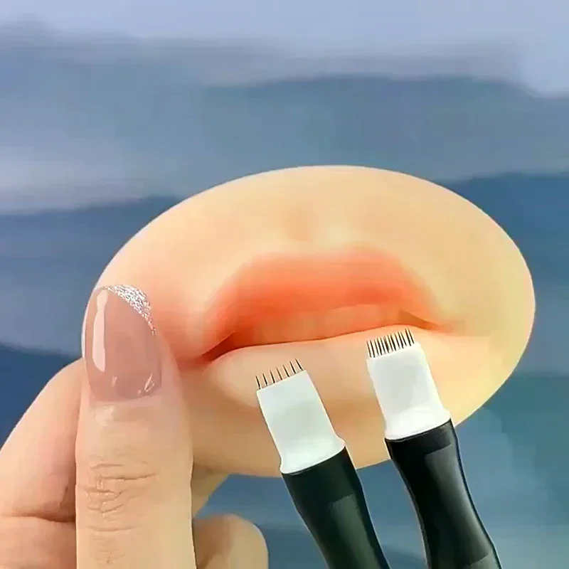 2pcs Microblading Tattoo Fog Needles - Permanent Makeup Manual Pen Tattoo Needle Light For Fog Eyebrow Lip Eyeline